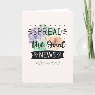 Spread the Good News Blank Holiday Card