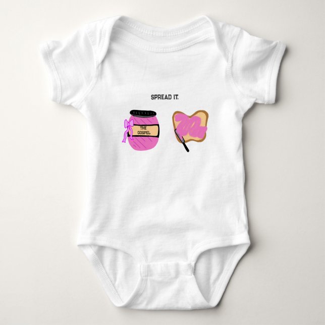 Spread The Gospel  Baby Bodysuit (Front)