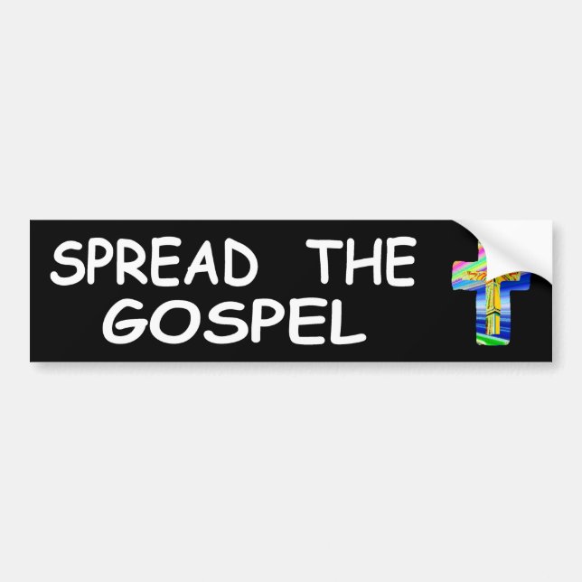 Spread The Gospel Bumper Sticker (Front)