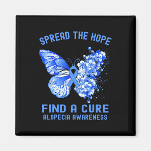 Spread The Hope Find A Cure Alopecia Awareness Magnet