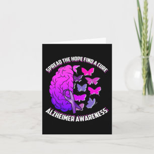 Spread The Hope Find A Cure Alzheimer Awareness Card