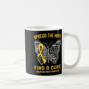 Spread The Hope Find A Cure Childhood Cancer Aware Coffee Mug