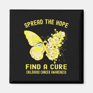 Spread The Hope Find A Cure Childhood Cancer Aware Magnet