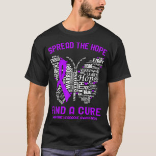 Spread The Hope Find A Cure Migraine Headach T-Shirt
