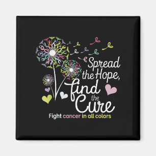 Spread The Hope Find The Cure Cancer Fighter Aware Magnet