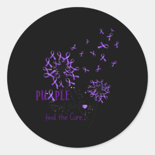 Spread The Hope Find The Cure -fibromyalgia Awaren Classic Round Sticker
