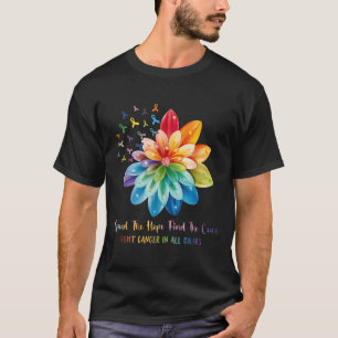 Spread The Hope Find The Cure Fight Cancer Awarene T-Shirt