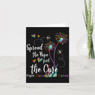 Spread The Hope Find The Cure Fight Cancer Spread  Card