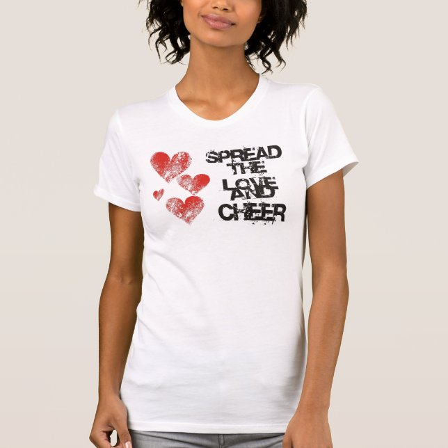 Spread The Love and Cheer Destroyed T-shirt (Front)