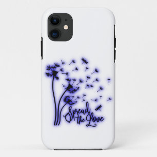 Spread The Love Dandelions and Dragonflies iPhone 11 Case