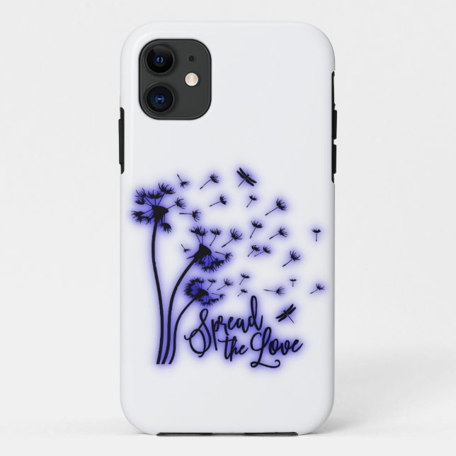 Spread The Love Dandelions and Dragonflies Case-Mate iPhone Case (Back)