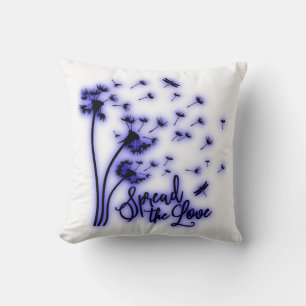 Spread The Love Dandelions and Dragonflies Cushion