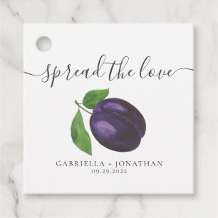 Spread The Love Plum Jam Favour Tags