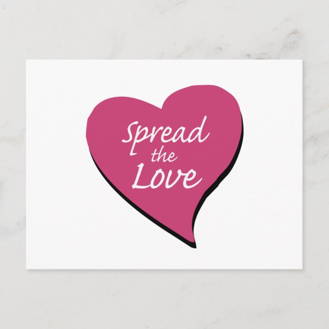 Spread The Love Postcard (Front)