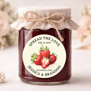 Spread the Love Strawberry Jelly label STRAW09rd