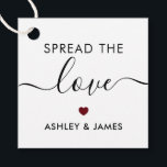 Spread the Love Tag, Wedding Gift Tag, Burgundy Favour Tags<br><div class="desc">These are the perfect little gift tags. You can customise front and back text,  as well as change the colours.</div>