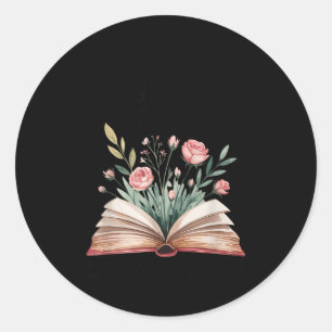 Spread Those Pages Like A Good Girl Bookworm Book  Classic Round Sticker