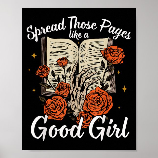 Spread Those Pages Like A Good Girl Dark Romance S Poster (Front)