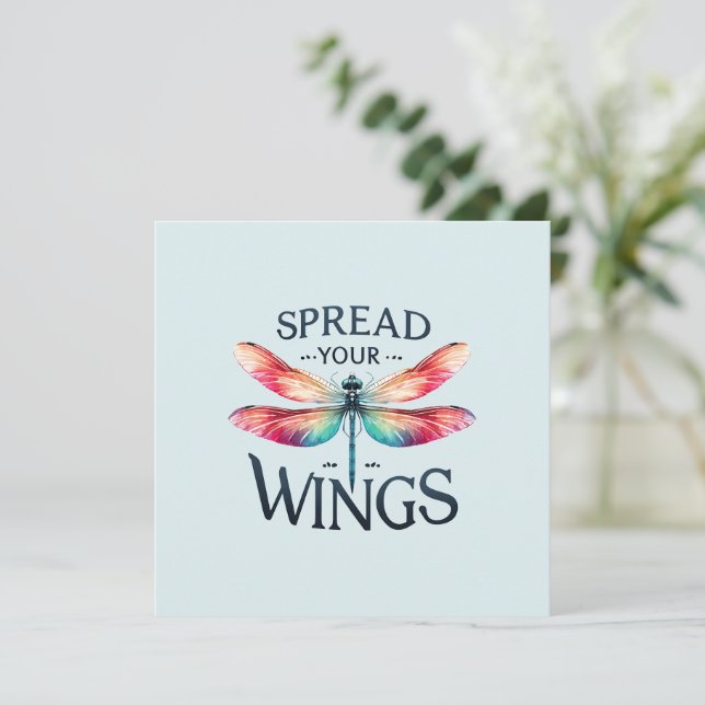 Spread Your Wings - Artistic Dragonfly (Standing Front)