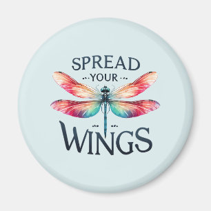 Spread Your Wings - Artistic Dragonfly Magnet