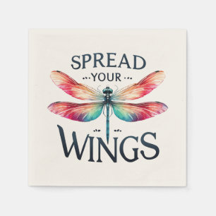 Spread Your Wings - Artistic Dragonfly Napkin