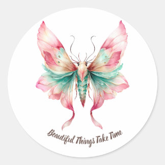 Spread Your Wings Butterfly Classic Round Sticker