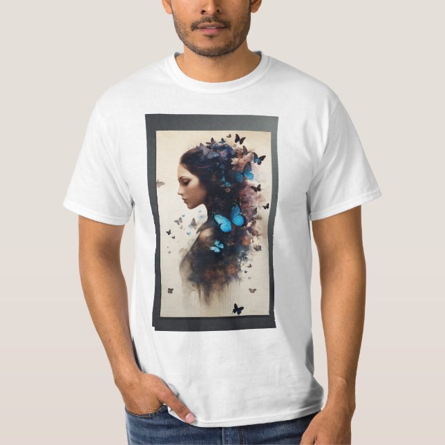 Spread Your Wings" -Inspirational Butterfly tshirt (Front)