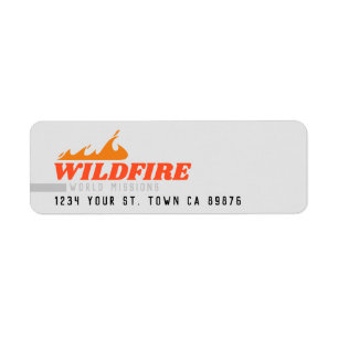 SPREADING FIRE RETURN ADDRESS LABEL