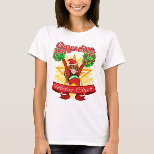 Spreading Holiday Cheer Cheerleading Christmas T-Shirt