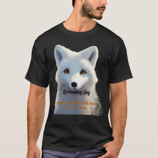 Spreading Joy Arctic Fox Holiday T-Shirt