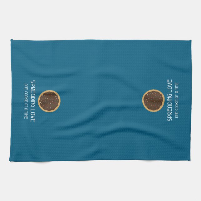 Spreading Love Cookie Kitchen Towel (Horizontal)