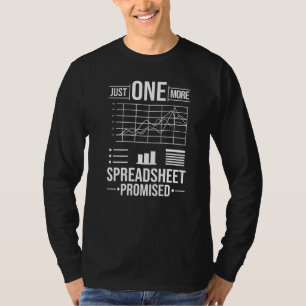 Spreadsheet Calculator Software Budget Templates T-Shirt