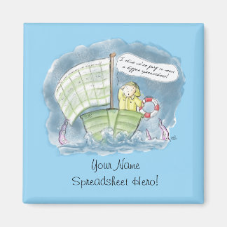 Spreadsheet Hero Stormy Waters Magnet