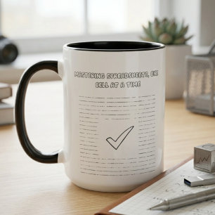 Spreadsheet Mastery Data Analyst Progression Two-Tone Coffee Mug