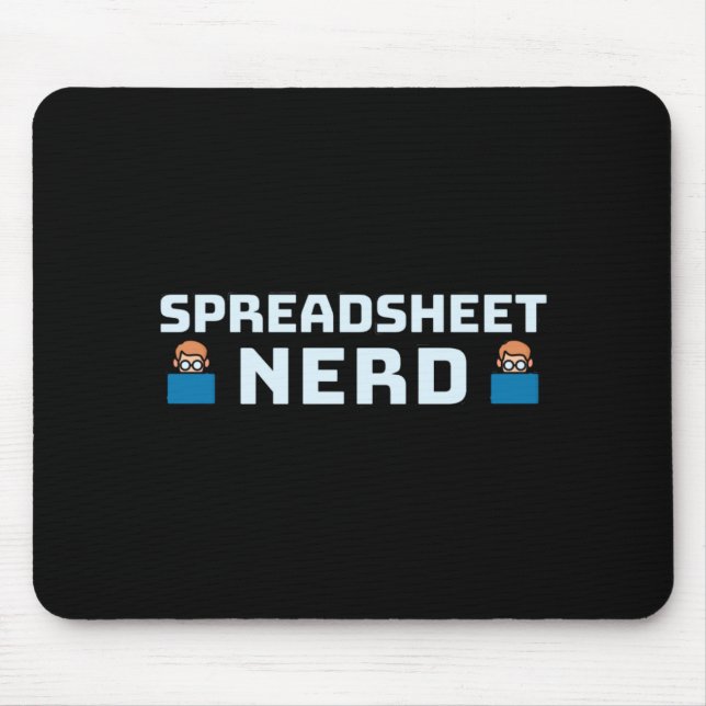  Spreadsheet Nerd Mouse Pad (Front)