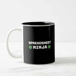 Spreadsheet ninja Two-Tone coffee mug