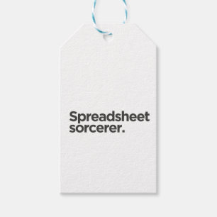 Spreadsheet Sorcerer Funny Coworker Birthday Gift Tags