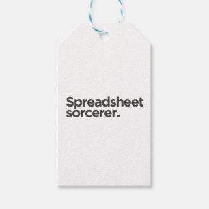 Spreadsheet Sorcerer Funny Gift for Coworkers Tags