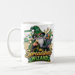 Spreadsheet Wizard Mug   Funny Accountant Excel Da