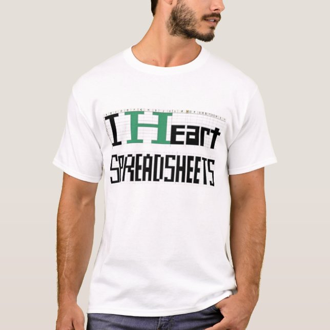 spreadsheets2 T-Shirt (Front)