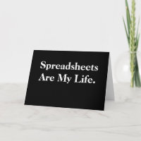 Spreadsheets | Funny Motivational Quote | Birthday