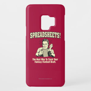 Spreadsheets: Track Your Fantasy Football Draught Case-Mate Samsung Galaxy S9 Case