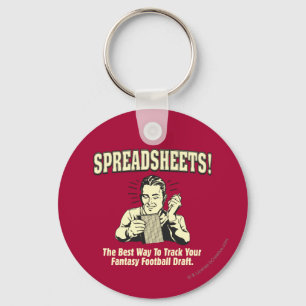 Spreadsheets: Track Your Fantasy Football Draught Key Ring