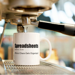 Spreadsheets Where Chaos Gets Organised Accountant Coffee Mug