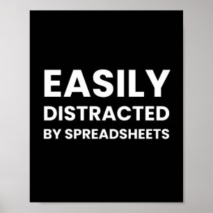 Spreasheets Funny Accountant Saying Poster