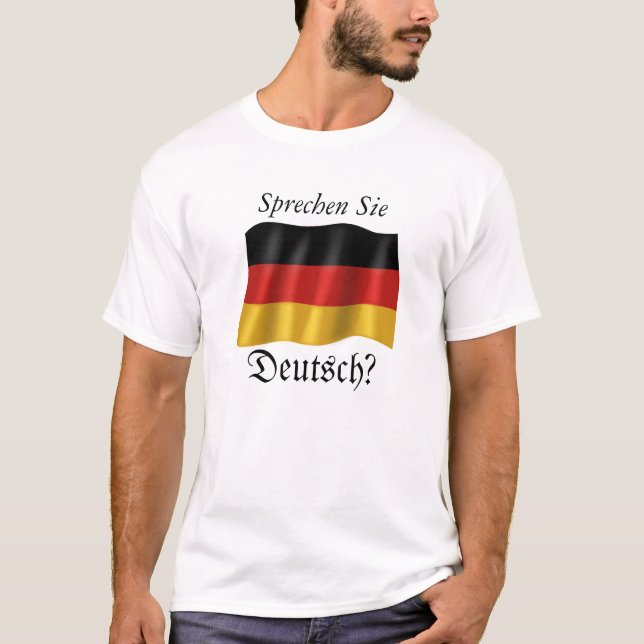 "Sprechen Sie Deutsch" Basic T-Shirt (Front)