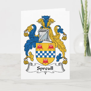 Spreull Family Crest Card
