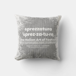 SPREZZATURA: THE ITALIAN ART OF FASHION-Blk Denim Cushion