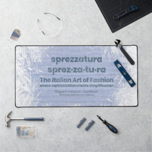 SPREZZATURA: THE ITALIAN ART OF FASHION-BlueDenim Desk Mat