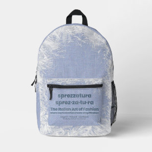 SPREZZATURA: THE ITALIAN ART OF FASHION - DenimArt Printed Backpack